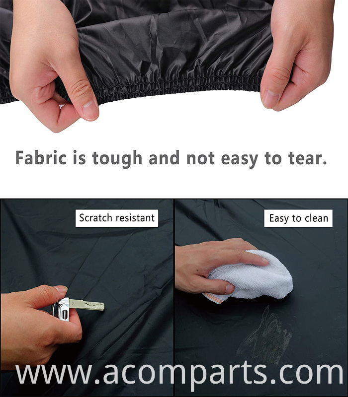 Garage parking use non-abrasive sun proof polyester fabric full-size hail protector car cover automobile